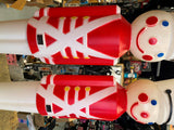 Vtg 80's Blow mold Toy Soldiers Large Light up Christmas decor 31" Union Pair!