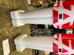 Vtg 80's Blow mold Toy Soldiers Large Light up Christmas decor 31" Union Pair!