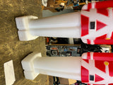 Vtg 80's Blow mold Toy Soldiers Large Light up Christmas decor 31" Union Pair!