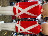 Vtg 80's Blow mold Toy Soldiers Large Light up Christmas decor 31" Union Pair!