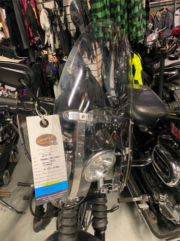 OEM Harley Quick Detach Windshield Clear Sportster Dyna 39mm 18" Tall Factory!