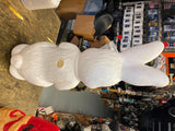 Vtg 70's Blow mold Easter Bunny holiday decor 21" Empire Pair Basket
