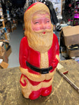 Vtg Hard Plastic Blow mold Santa Claus Decor Nova Rosbro LIght up Collectible 13