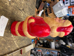 Vtg Hard Plastic Blow mold Santa Claus Decor Nova Rosbro LIght up Collectible 13
