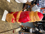 Vtg Hard Plastic Blow mold Santa Claus Decor Nova Rosbro LIght up Collectible 13
