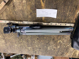 Vtg Kalimar DE7 Chrome Heavy Duty Camera Tripod Japan 35mm Telescoping Panhandle