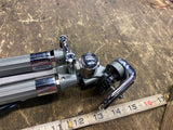 Vtg Kalimar DE7 Chrome Heavy Duty Camera Tripod Japan 35mm Telescoping Panhandle