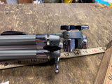 Vtg Kalimar DE7 Chrome Heavy Duty Camera Tripod Japan 35mm Telescoping Panhandle