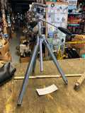 Vtg Kalimar DE7 Chrome Heavy Duty Camera Tripod Japan 35mm Telescoping Panhandle
