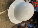 white MSA Skullgard full brim hard hat Construction RG STeel Mill Plant Safety