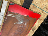 Vtg Coca-Cola Cooler Panel Embossed Sign Tin Coke 1940's Soda collector Patina!