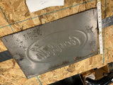 Vtg Coca-Cola Cooler Panel Embossed Sign Tin Coke 1940's Soda collector Patina!