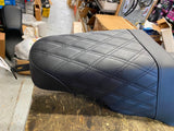 Saddleman Step-Up Seat Full Lattice Stitch 08^ Flh Street Glide Ultra Classic