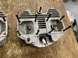 Pair 80" Harley Cylinder Heads Shovelhead FLH FX Big Twin OEM Polished Surfaced