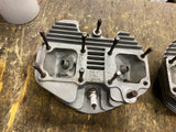 Pair 80" Harley Cylinder Heads Shovelhead FLH FX Big Twin OEM Polished Surfaced