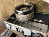 Vtg Canon Canonet QL17 GIII G3 35mm Camera Rangefinder 40mm lens Photography