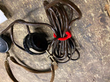 Headphone Ear set WW2 Ham Radio Pilot Military Shortwave Vtg Electronics Tube #2