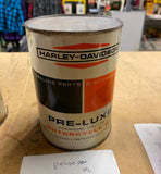 Vtg 60's Harley Oil Can Pre Luxe Metal Full Qt Panhead shovelhead FLH Glide OEM