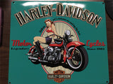 HARLEY DAVIDSON ANDE ROONEY METAL SIGN FOR YOUR MAN CAVE - LEGENDARY BABE