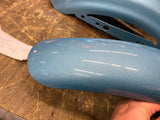 Suede Blue Pearl sportster Front fender 07 883 1200 Rear Nightster Custom Nice!