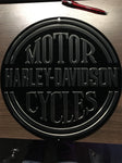 HARLEY DAVIDSON METAL SIGN - METAL SIGN FOR YOUR MAN CAVE - PLATINUM DISC TIN