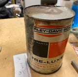 Vtg 60's Harley Oil Can Pre Luxe Metal Full Qt Panhead shovelhead FLH Glide #3