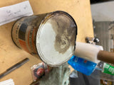 Vtg 60's Harley Oil Can Pre Luxe Metal Full Qt Panhead shovelhead FLH Glide #3