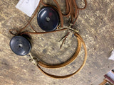 Vtg Kellogg Ham Radio Headphones Pilot Military WW2 Tank Ear set Piece Tube #5