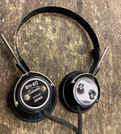 Vtg Ham Radio Headphones Pilot Military Tank Ear Calrad RH-40 Japan Electronics