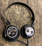 Vtg Ham Radio Headphones Pilot Military Tank Ear Calrad RH-40 Japan Electronics
