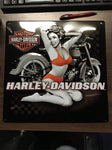 HARLEY DAVIDSON ANDE ROONEY METAL SIGN FOR YOUR MAN CAVE - FLASH BACK BABE