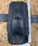 Harley Double Lace Leather Gas Tank Dash Panel Fatboy Heritage Softail Springer!