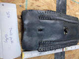 Harley Double Lace Leather Gas Tank Dash Panel Fatboy Heritage Softail Springer!
