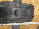 Harley Double Lace Leather Gas Tank Dash Panel Fatboy Heritage Softail Springer!