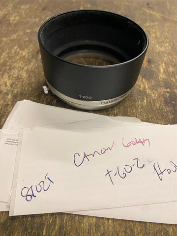 Genuine Canon T-60-2 Metal Compression Style Lens Hood  35mm Film Camera