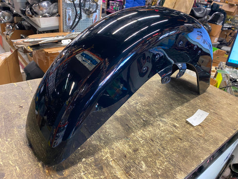 14^ Front Fender OEM Harley Touring Vivid Black Street Road Glide FLH no trim