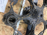 Vtg 20's Cast Iron Chandelier ART DECO Nouveau era Filigree Victorian Antique!