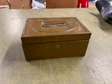 Vintage Made In USA Bright Star Military Metal Money Box No Key
