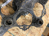 Vtg 20's Cast Iron Chandelier ART DECO Nouveau era Filigree Victorian Antique!