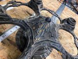Vtg 20's Cast Iron Chandelier ART DECO Nouveau era Filigree Victorian Antique!