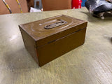 Vintage Made In USA Bright Star Military Metal Money Box No Key