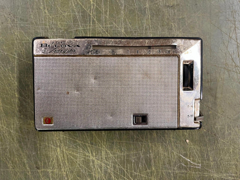 Vintage 1950s Made In USA Bulova 2 Band Transistor Portable Radio