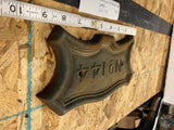 Vtg Cast Iron House Number Door Plaque Sign 144 Antique 20's Victorian Art Deco!