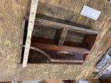 Vtg primitive wooden tool tote caddy box 1900's Rustic Home Decor American Antiq