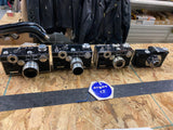 Vtg Lot Argus Cameras New or excellent cond C3 35mm rangefinder Brick Lens Hood!
