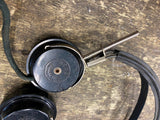 Vtg WWII ACME TRIMM Inc Tube Radio Headset AUDIO earPHONES Ham Military Electron