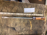 Vtg primitive wooden Handle tools Screwdriver Flat Blade Stanley? 14" Unique