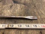 Vtg primitive wooden Handle tools Screwdriver Flat Blade Stanley? 14" Unique