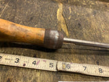Vtg primitive wooden Handle tools Screwdriver Flat Blade Stanley? 14" Unique