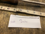 Vtg primitive wooden Handle tools Screwdriver Flat Blade Stanley? 14" Unique